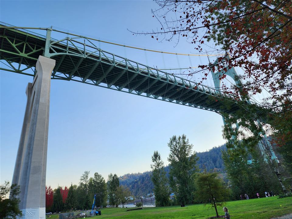 St. Johns Bridge in Portland. A photograph from Ken’s Oregon travels.